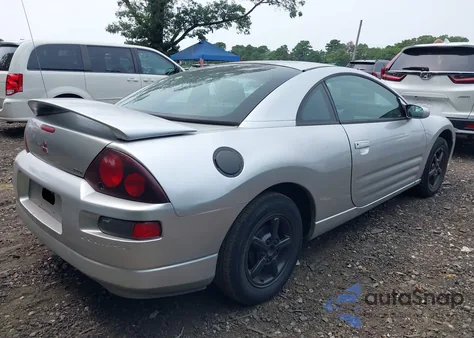 2000 Mitsubishi Eclipse Rs из США, поврежденный, VIN 4A3AC34G5YE032250